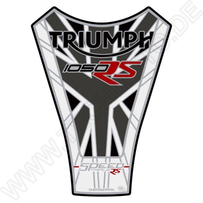Triumph Speed Triple 1050 2005-16 Motorcycle Tank Pad Motografix Gel Protector 