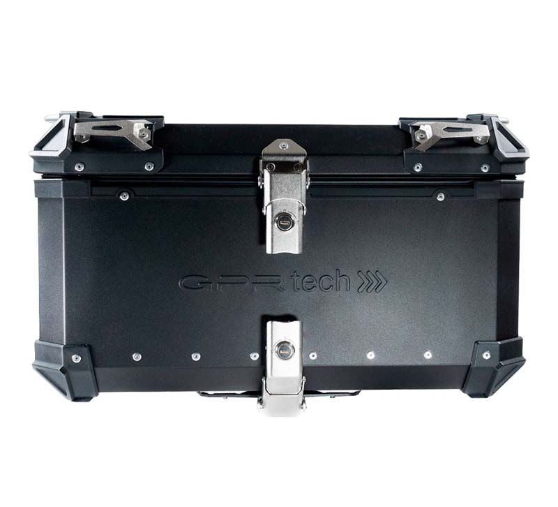 Topcase GPR TECH kompatibel mit Bmw R 1250 Rt 2021/2023 e4 TOPCASE ALPI-TECH 55 LT SCHWARZ Topcase aus Aluminium, schwarze Farbe