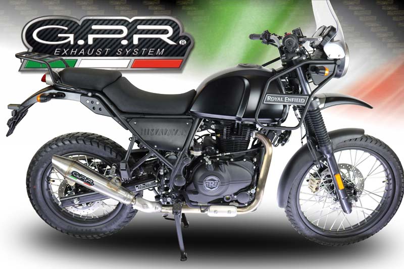 GPR Exhaust System  Royal Enfield Classic / Bullet Efi 500 2009/16 Homologated slip-on exhaust catalized Vintacone
