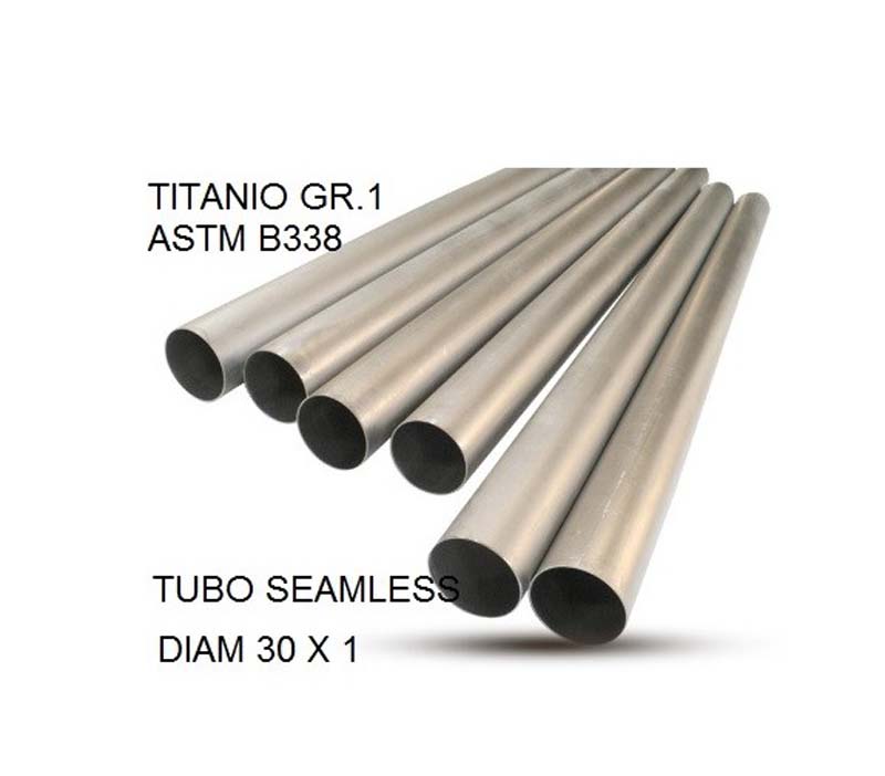  Cafè Racer Tubo titanio seamleSs D. 30mm X 1mm L.1000mm Titanio seamless Gr.1 TUBE AISI Tig L.100cm D.30mm x 1mm  Tubo titanio 