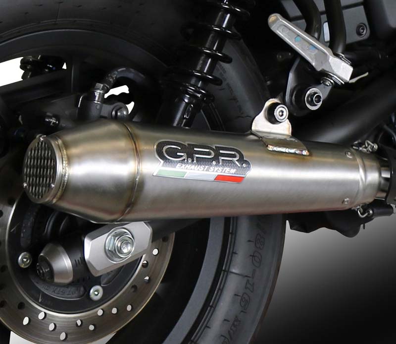   Brixton CroSsfire 500 X  2022-2023, Ultracone, Homologated legal slip-on exhaust including removable db killer and link pipe