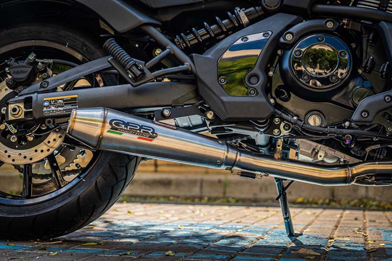   Kawasaki Vulcan 650 S 2015-2023, Ultracone, Homologated legal full system exhaust, including removable db killer and catalyst